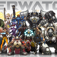 Чаша със снимка на герои от Overwatch