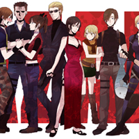 Колаж с герои от Resident Evil