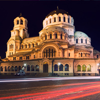 Чаша със снимка на храм-паметник Св. Александър Невски