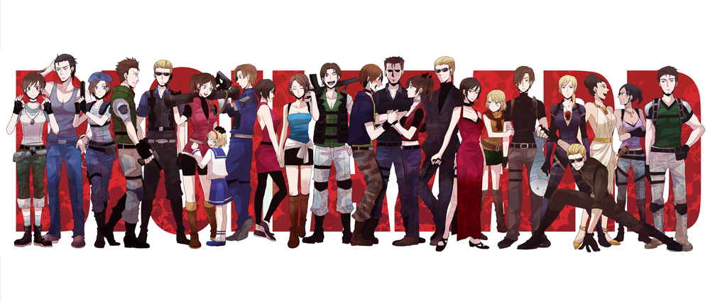 Колаж с герои от Resident Evil